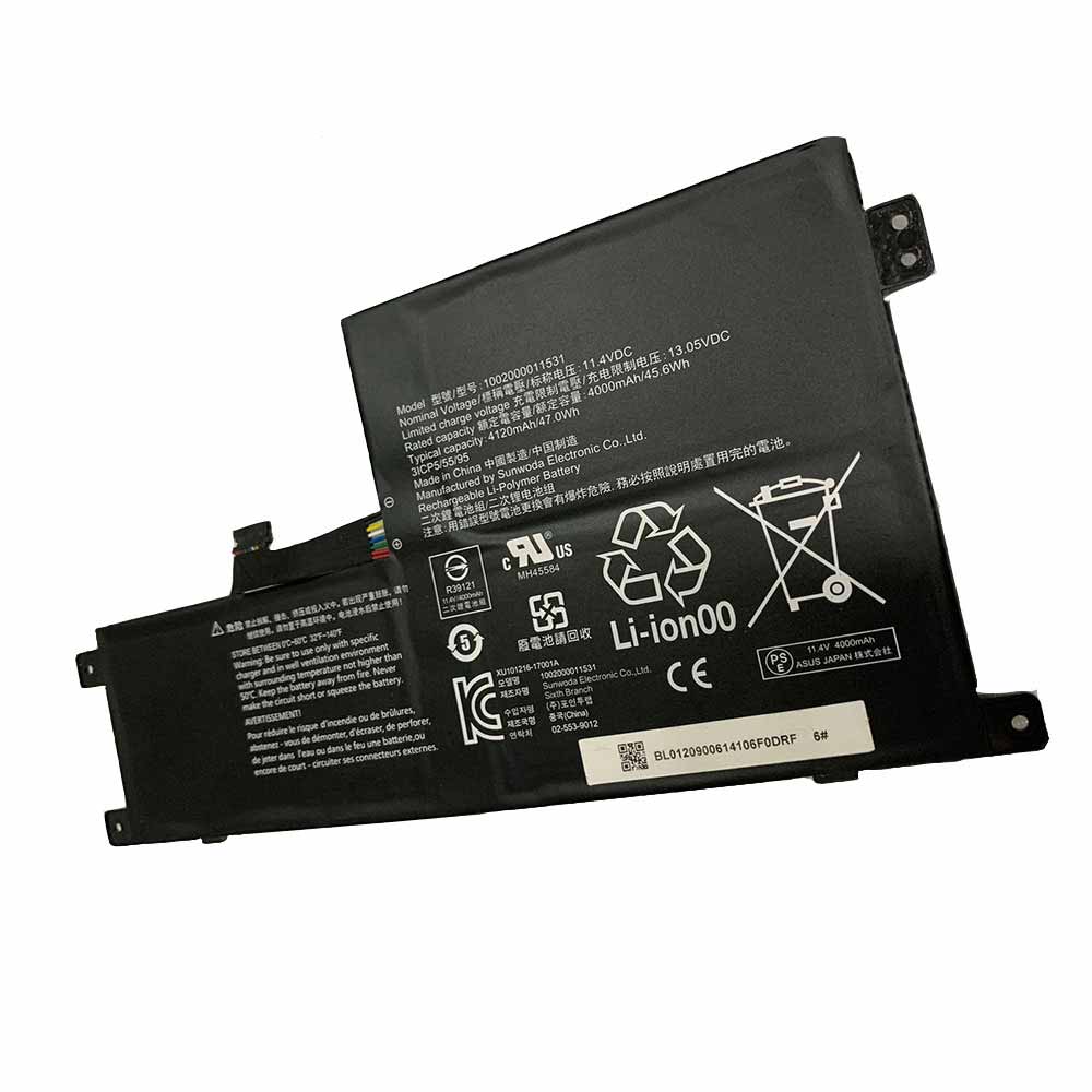 11.4V/13.05V 4120mAh/47Wh 1002000011531 Laptop Battery for Asus ChromeBook C203XA-YS02-GR 11.6' Series