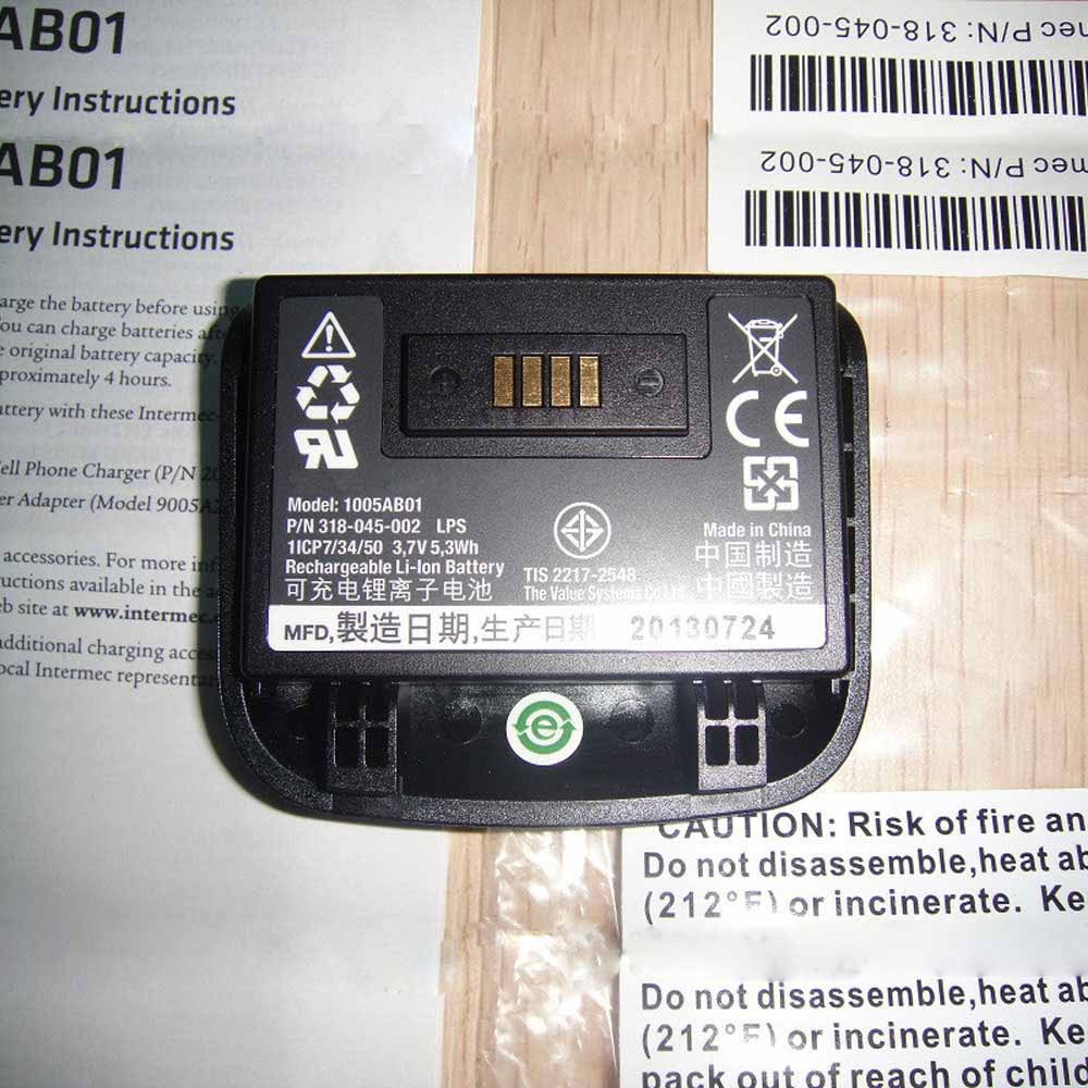 3.7V/4.2V 3.7V 5.3Wh 1005AB01 Barcode Scanners Battery for Intermec CS40,GC4460 318-045-002