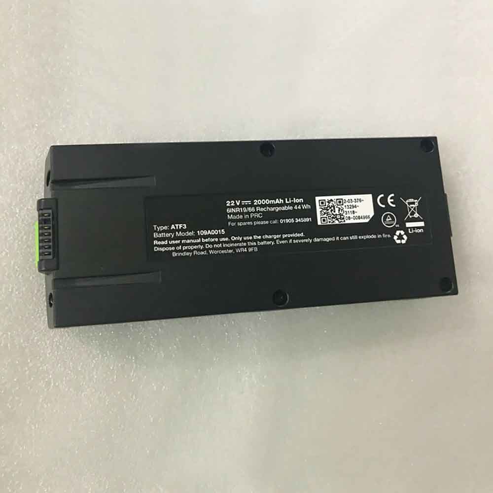 22V 2000mAh 44Wh 109A0015 Vacuum Cleaner Battery for Gtech ATF300 6ICR19/66 Vacuum Cleaner