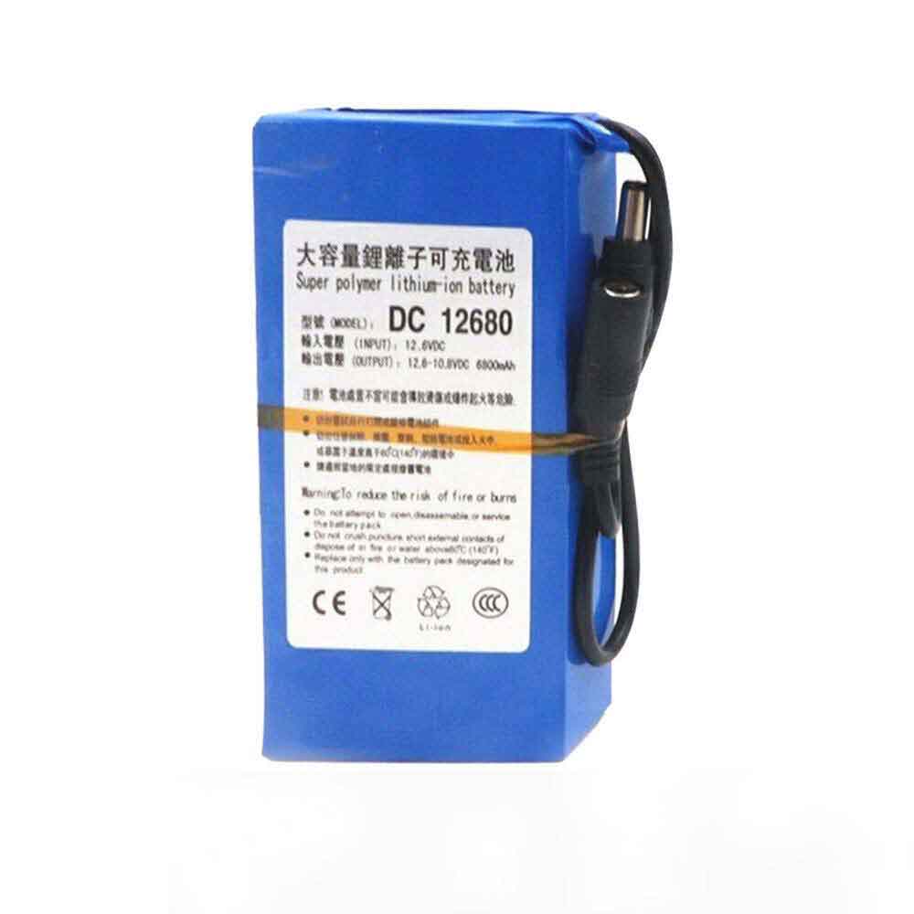 12.6V 6800mAh DC-12680 Camera Battery for Portable 12680A