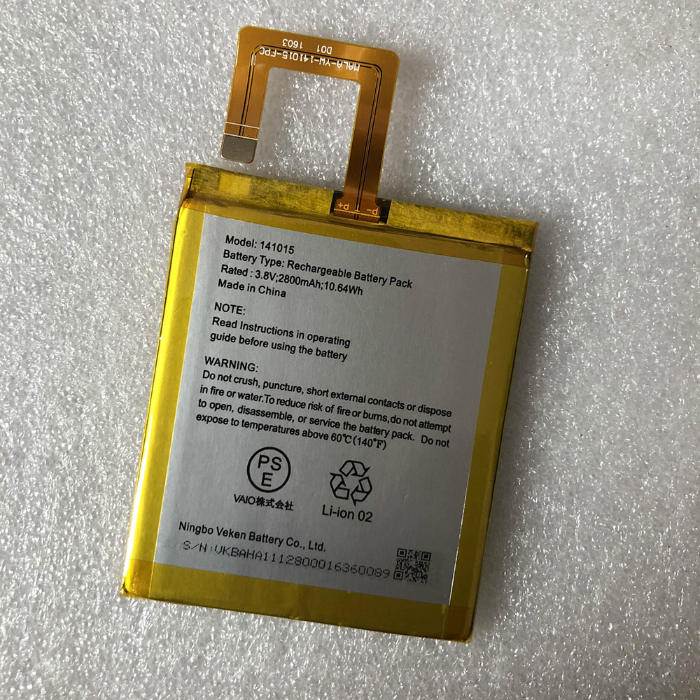 3.8V/4.35V 2800mAh/10.64Wh 141015 Smartphone Battery for VAIO 141015 Phone A VAIO Phone PRO