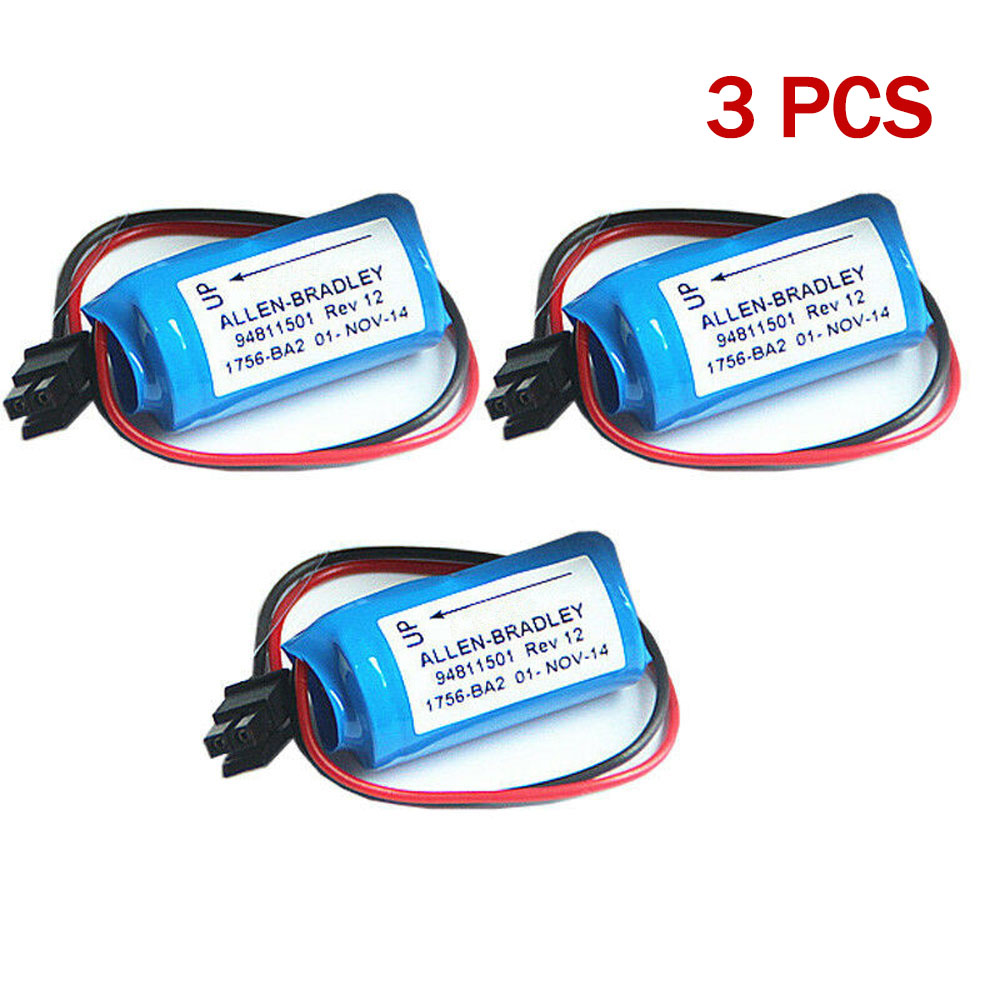 3.0V 1200mah 3x AB Allen Bradley 1747-BA 1756-BA2 1770-XO 1771 Replacement Battery