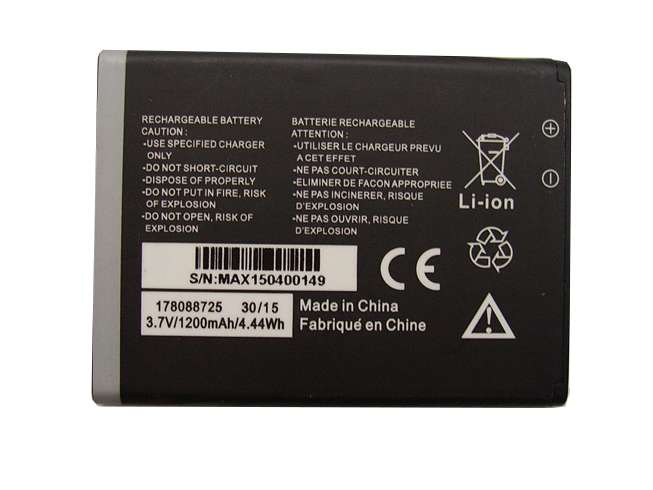 3.7V 1200MAh/4.44Wh 178088725 Smartphone Battery for MobiWire 178088725 Phone panels