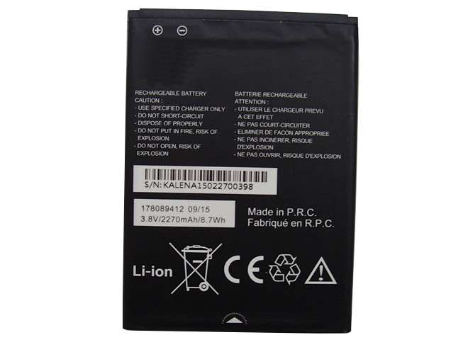 3.8V 2270mAh/8.7Wh 178089412 Smartphone Battery for MobiWire 178089412 Phone panels