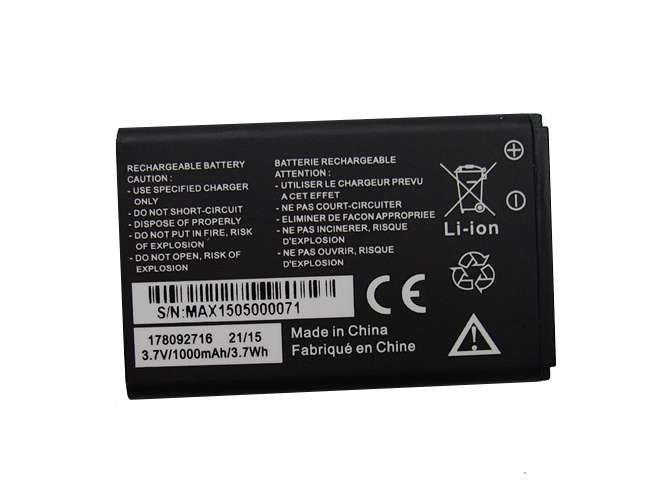 3.7V 1000MAh/3.7Wh 178092716 Smartphone Battery for MobiWire 178092716 Phone panels