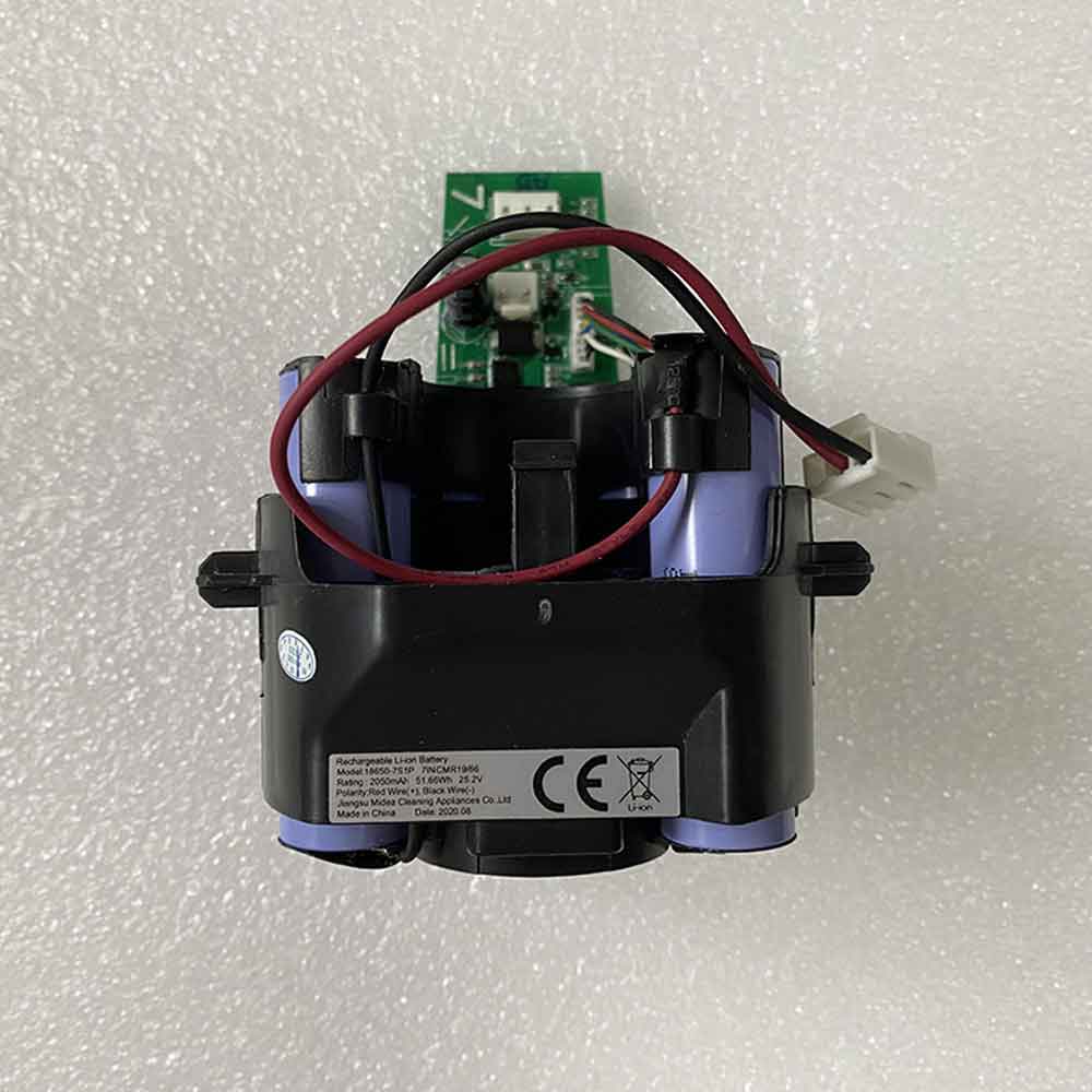 25.2V 2050mAh 18650-7S1P Vacuum Cleaner Battery for Midea 18650-7S1P 7INCMR