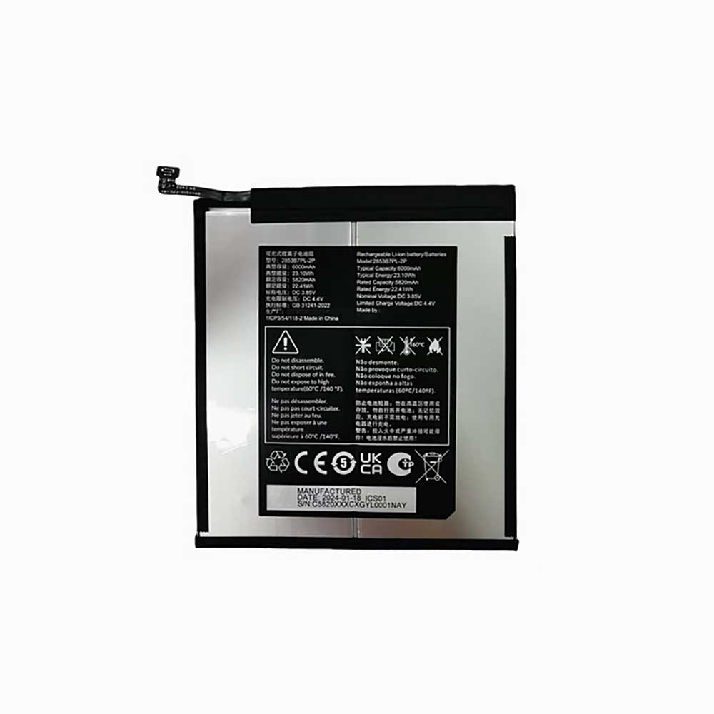 3.85V 5820mAh/22.41Wh 2853B7PL-2P Tablet Battery for Alcatel 2853B7PL-2P