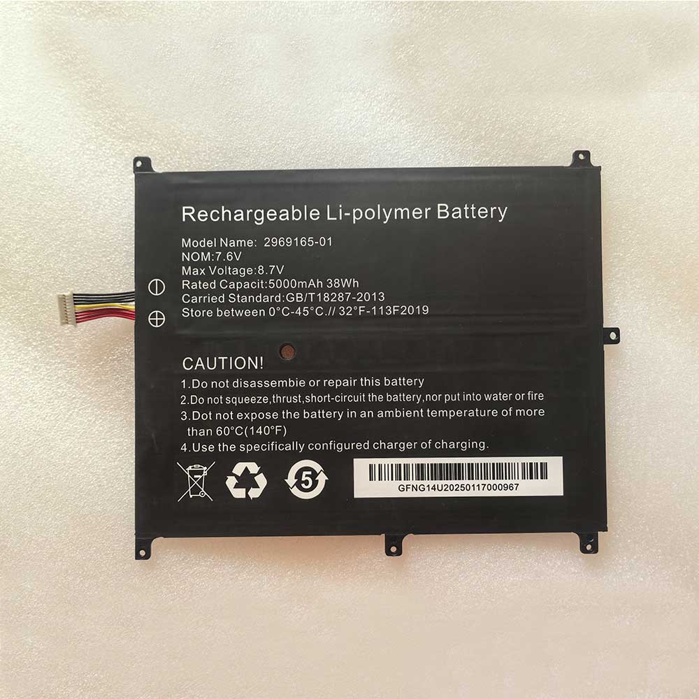 7.6V 5000mAh 2969165-01 Laptop Battery for Chuwi CWI530