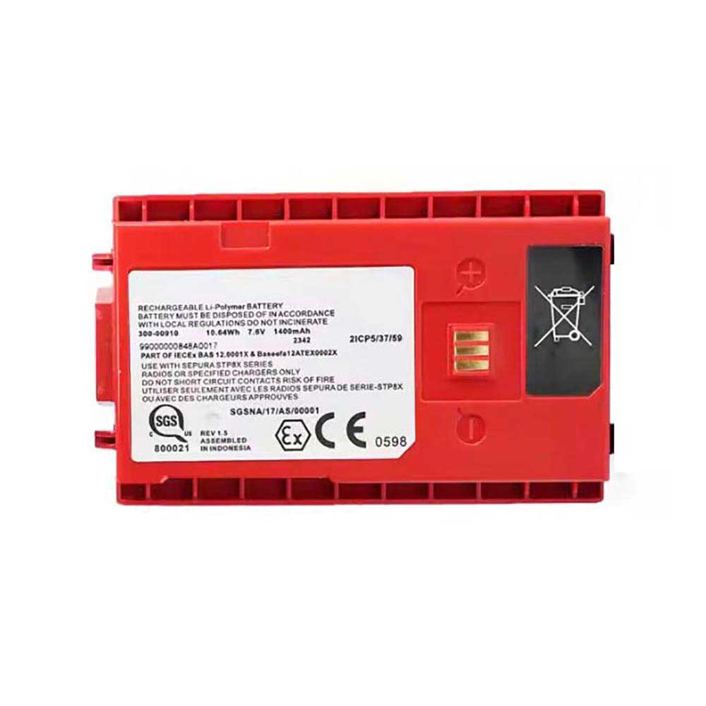 7.6V 1400mAh 300-00910 Radio Communication Battery for Sepura STP8X