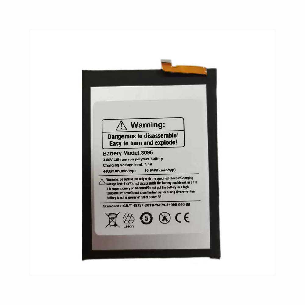 3.85V 4400mAh 3095 Smartphone Battery for Ulefone 3095