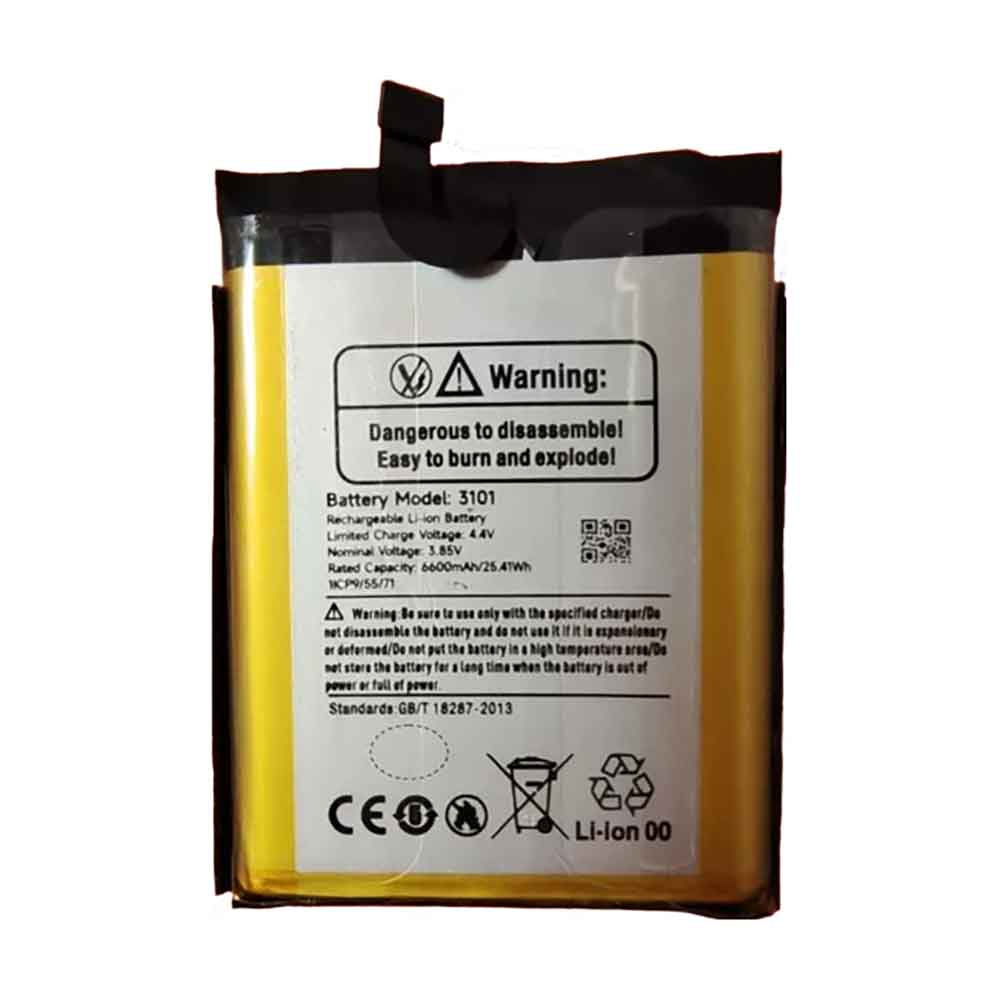 3.85V 6600mAh 3101 Smartphone Battery for Ulefone Armor 15