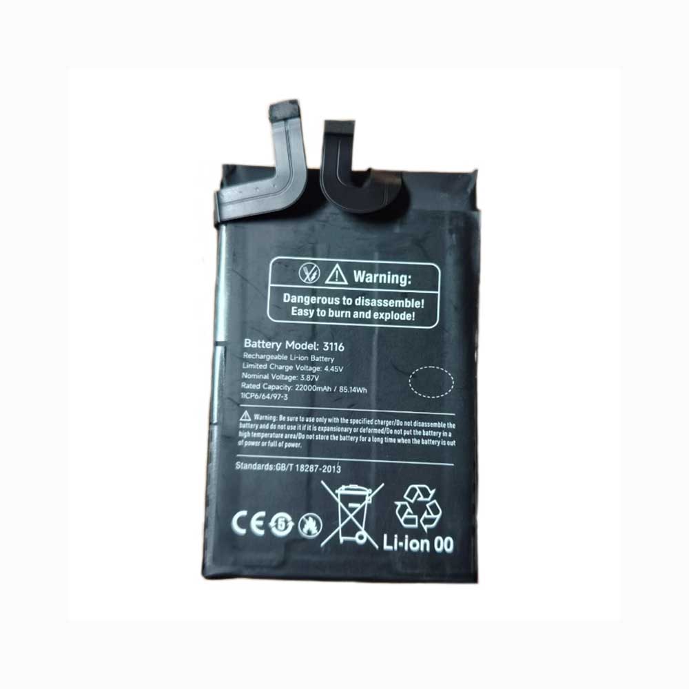 3.87V 22000mAh 3116 Smartphone Battery for Ulefone Armor 24