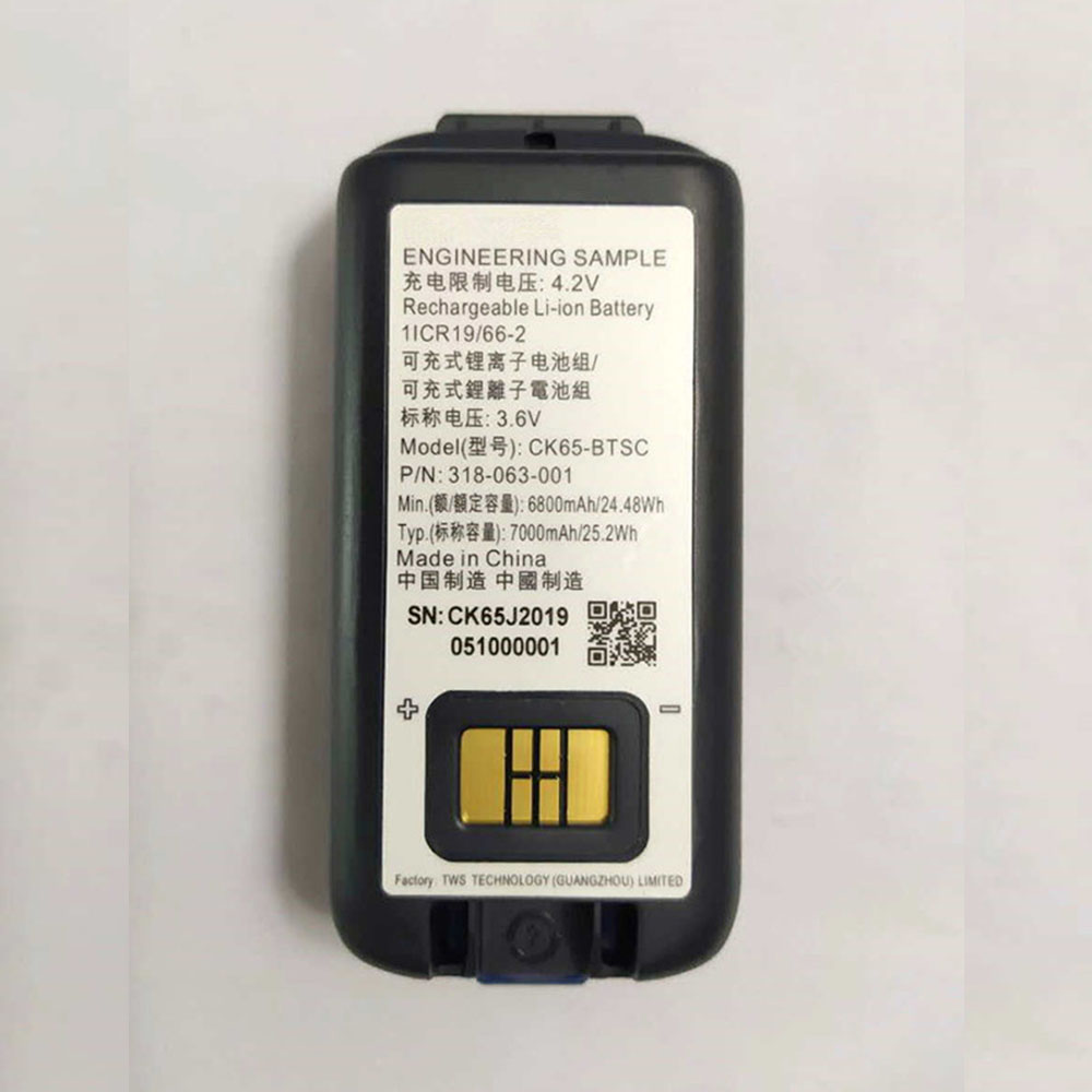 3.6V/4.2V 7000mAh /25.2WH Honeywell CK65-BTSC Dolphin CK65 CK3 Replacement Battery