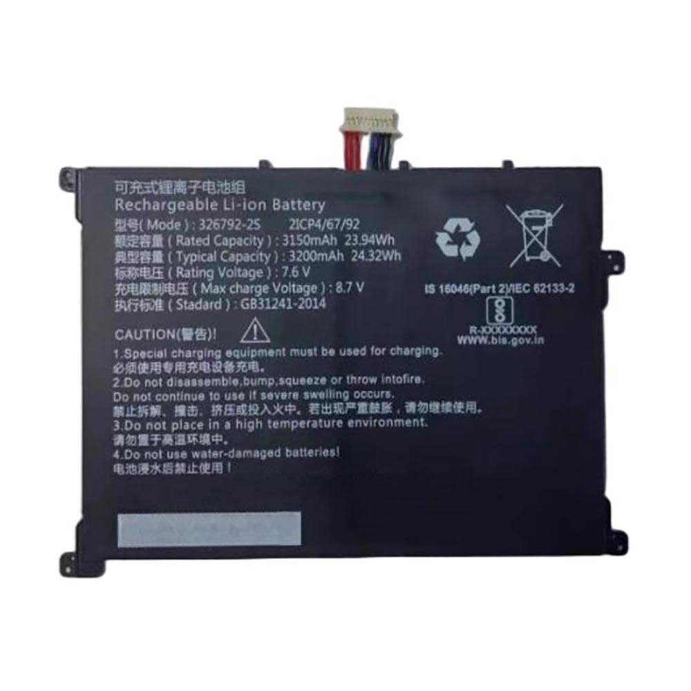 7.6V 3200mAh 326792-2S Tablet Battery for IRU T10