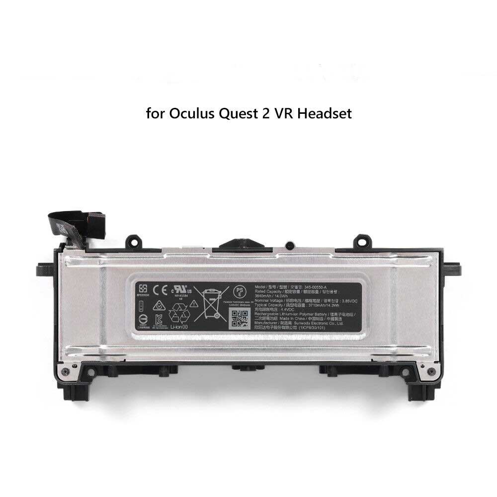 3.85V 3640mAh 345-00550-A Electronic Batteries for Meta Oculus Quest 2
