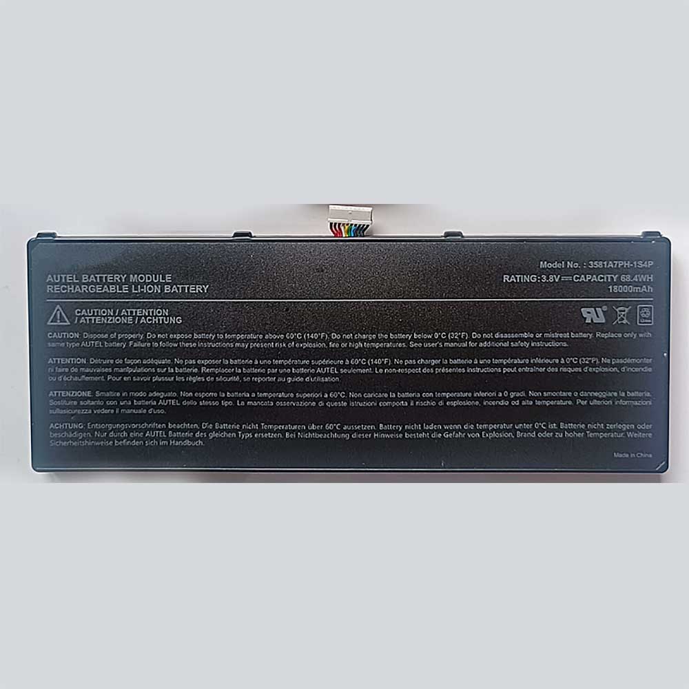 3.8V 18000mAh 3581A7PH-1S4P Electronic Batteries for Autel Diagnostic Scan