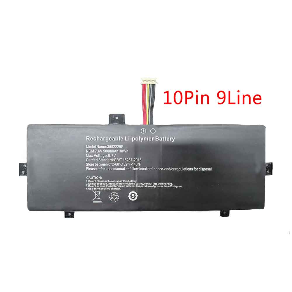 7.6V 5000mAh 3582229P Laptop Battery for Rtdpart PL3378107P