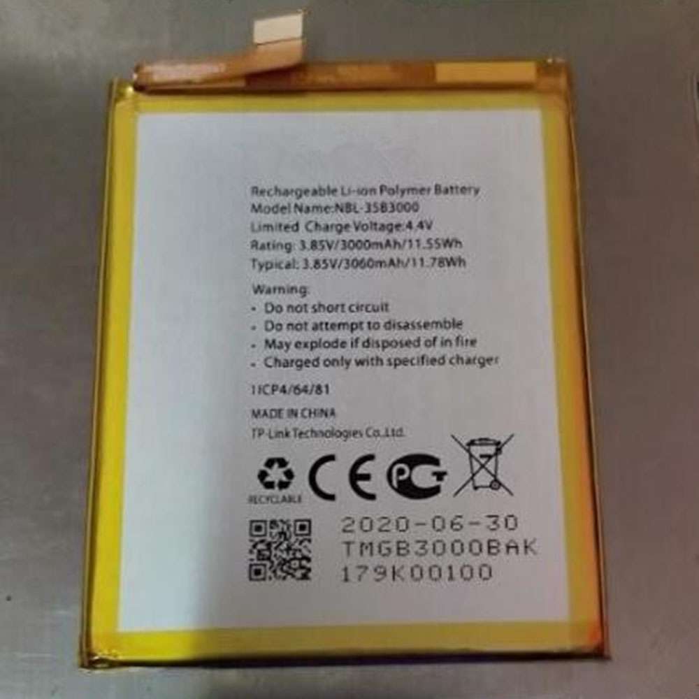 NBL-35A3200 3200Mah/12.32Wh Replacement battery for TP-Link Neffos NBL-35A3200