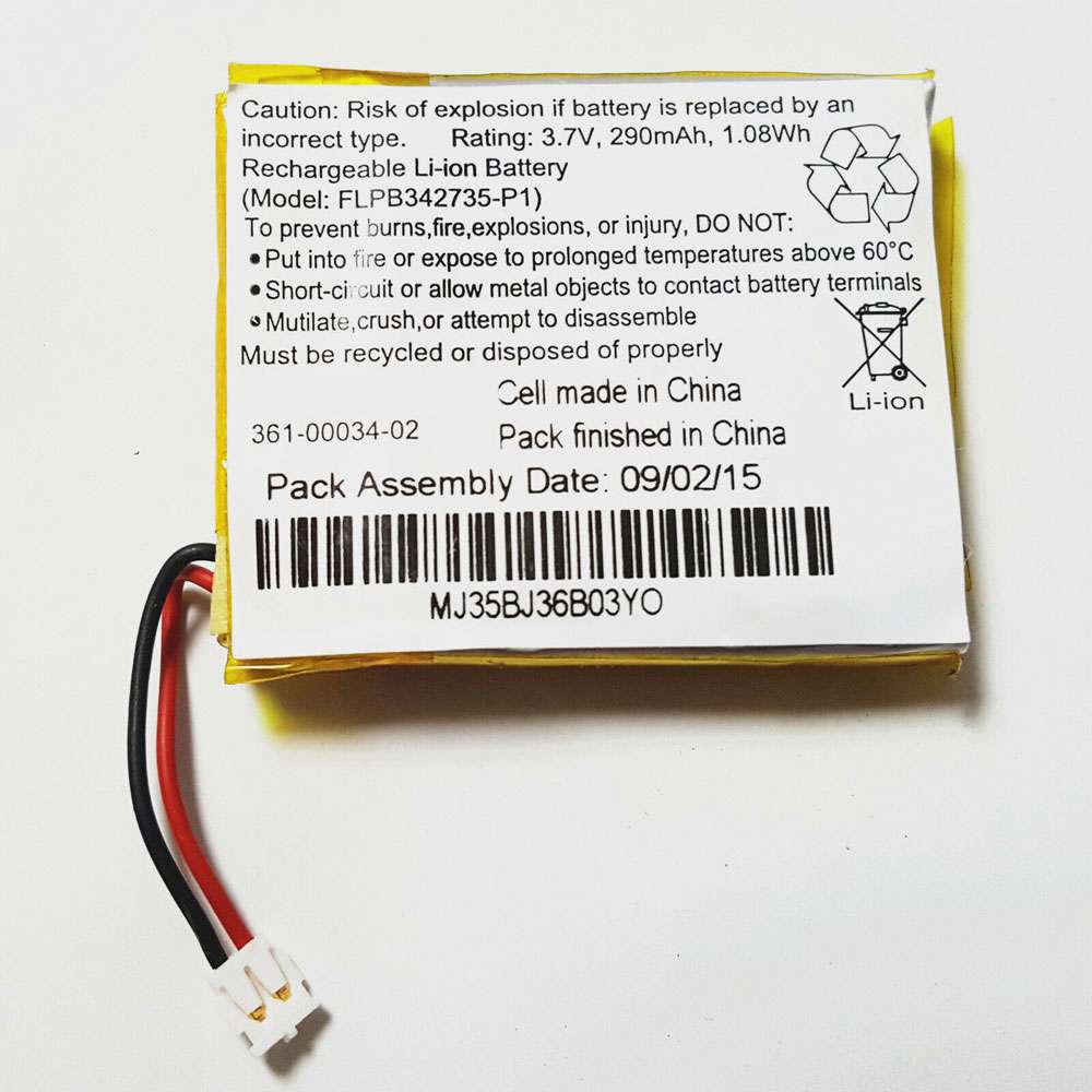 3.7V 290mAh/1.08WH GARMIN Fenix 3 HR Running Watch GPS Replacement Battery