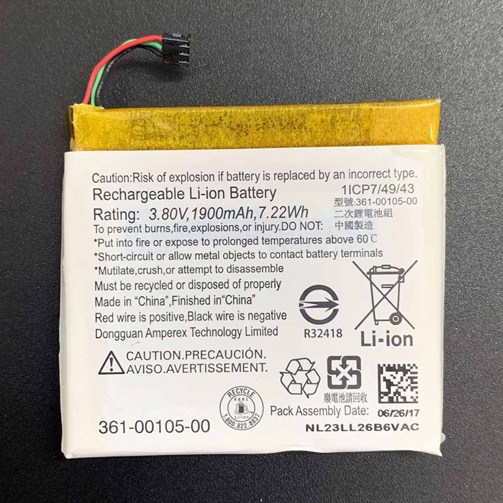 3.8V/4.35V 1900mAh /7.22WH Garmin Edge 1030 GPS Replacement Battery