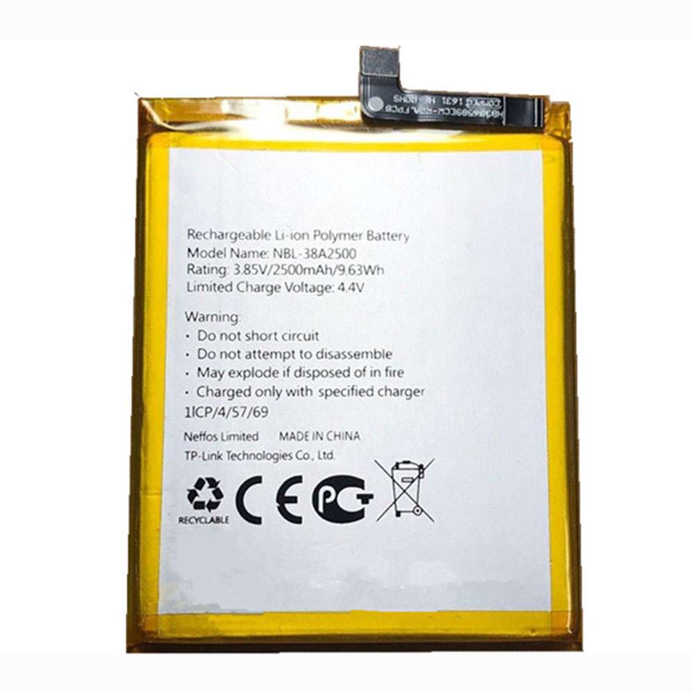 NBL-38A2500 2500mAh/9.63WH Replacement battery for TP-Link Neffos X1 Lite TP904A TP904C