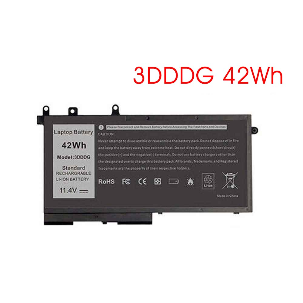 11.4V 42Wh 3DDDG Laptop Battery for Dell Latitude 5480 5580 5280 5490 5491 5580 5590 5591