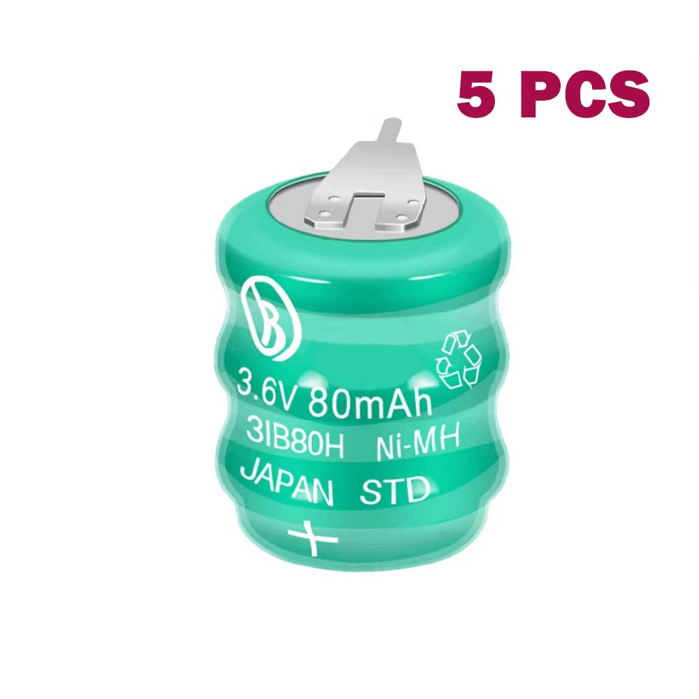 3.6V 80mAh 3IB80H PLC Battery for SZL 3IB80H With 2 Pins