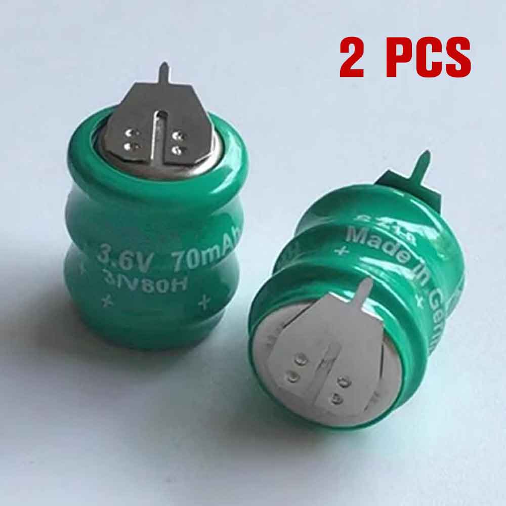 3.6V 70mAh 3-V80H Headphones Battery for Varta 3-V80H