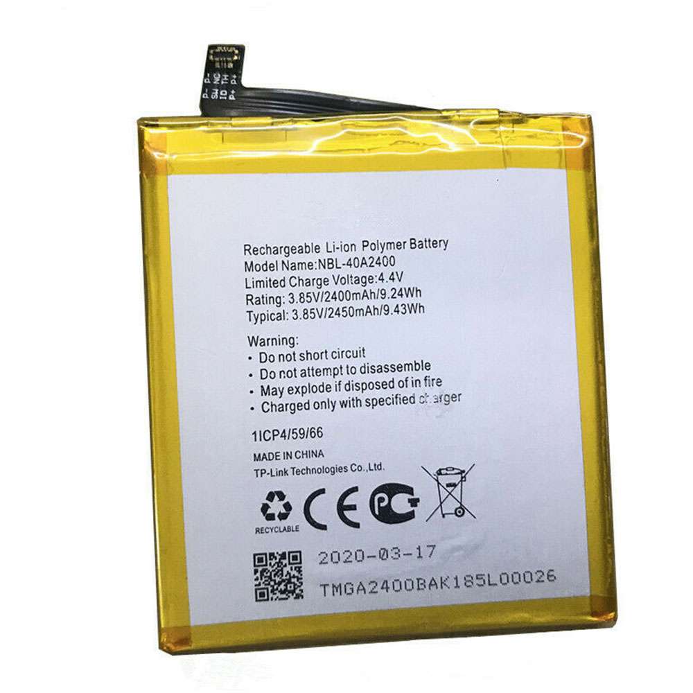 NBL-40A2400 2400mAh/9.24WH Replacement battery for TP-Link Neffos Y5s TP804A TP804C