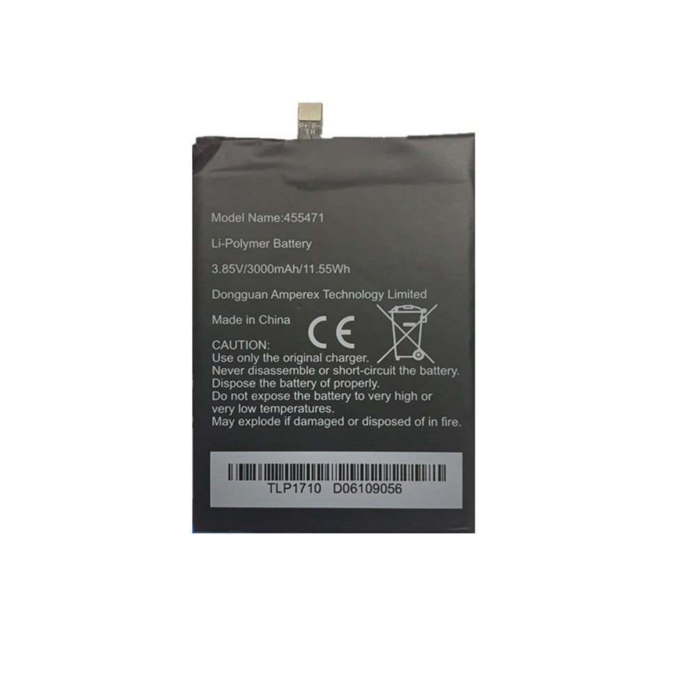 3.85V 3000mAh/11.55WH Wiko 455471 TLP17J11P Replacement Battery