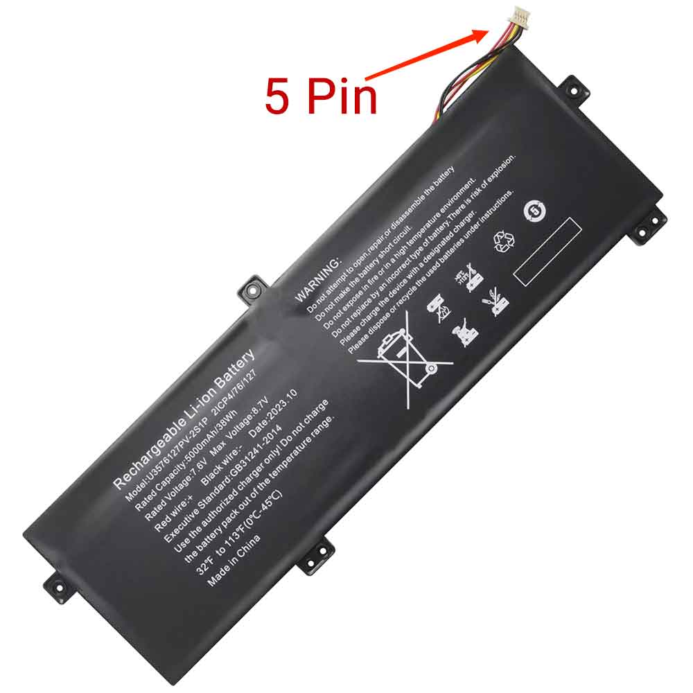 7.6V 5000mAh U3576127PV-2S1P Laptop Battery for Gateway GWTN156-11 GWTN156-11BK GWTN156-11BL