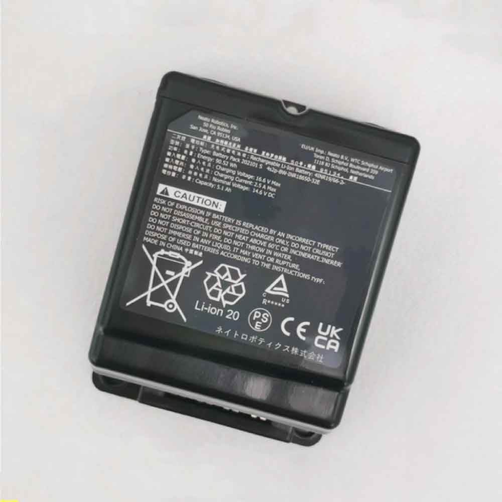 14.6V 5100mAh 4S2P-BW-INR18650-32E Electronic Batteries for Neato 4S2P-BW-INR18650-32E DVT3 VR-4S2P