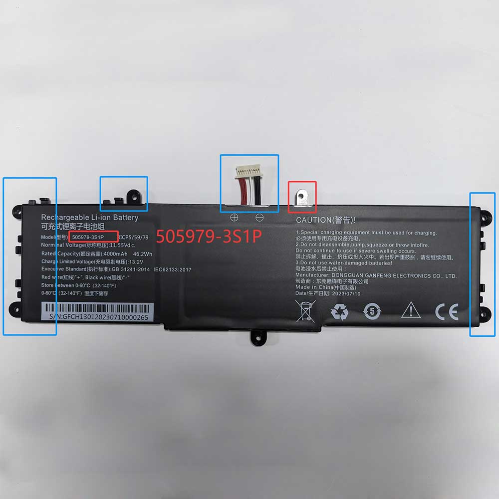 11.55V 4000mAh 505979-3S1P-1 Laptop Battery for Chuwi CoreBook X Pro 14 13.3