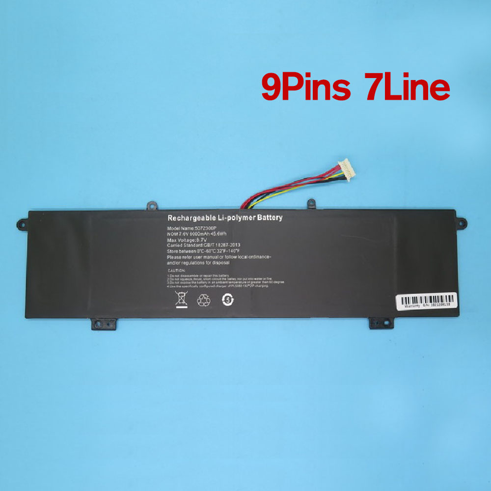 7.6V 6000mAh 5072300P Laptop Battery for ONN WU133W 100002434
