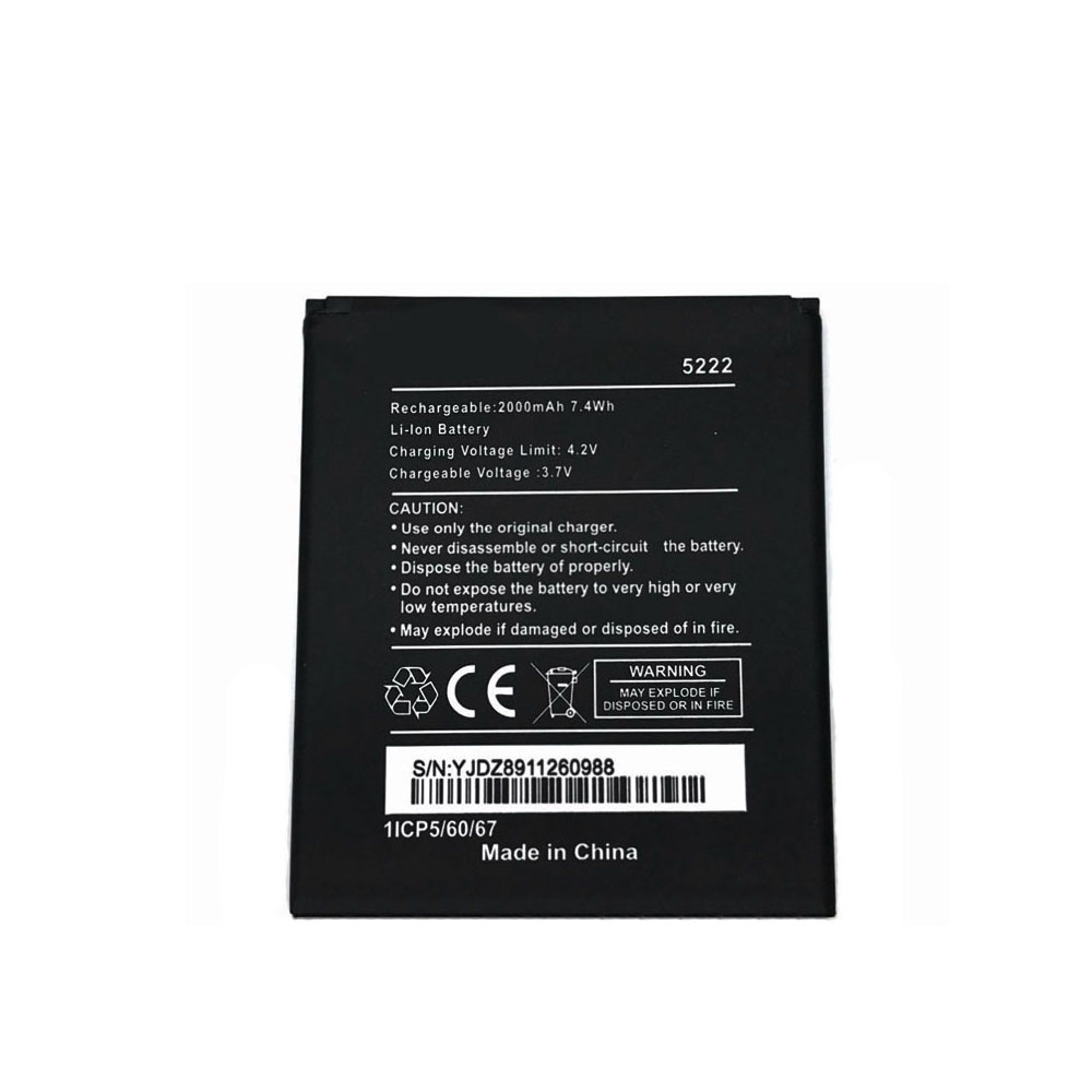 3.7V/4.2V 2000mAh/7.4WH Wiko Rainbow Jam Freddy 9669 Rainbow Lite 4G NEW Replacement Battery
