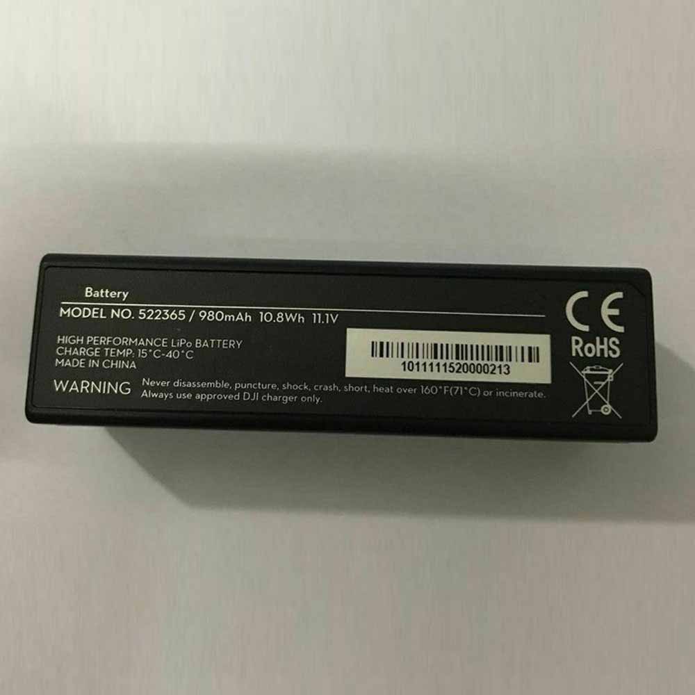 11.1V 980mAh 10.8Wh DJI 522365 Replacement Battery