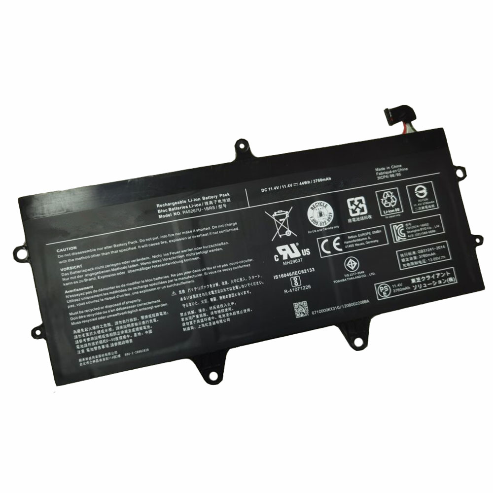 11.4V/13.05V 44Wh/3760mAh PA5267U-1BRS Laptop Battery for Toshiba X20W X20W-D-10R