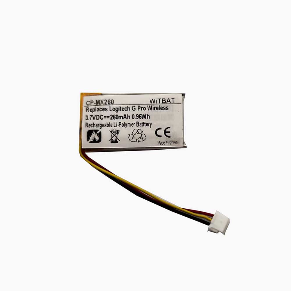 3.7V 260mAh 533-000201 Headphones Battery for Logitech G435 Lightspeed