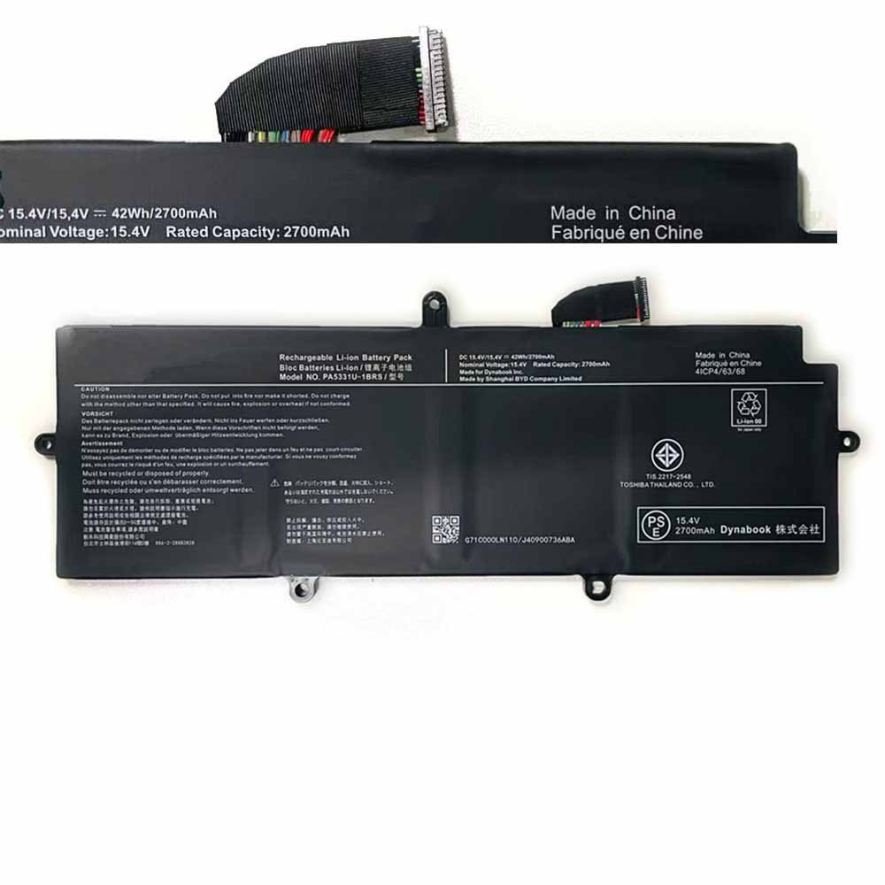 15.4V 42Wh 2700mAh PA5331U-1BRS Laptop Battery for Toshiba Portege A30-E A30-E-10N A30-E-120