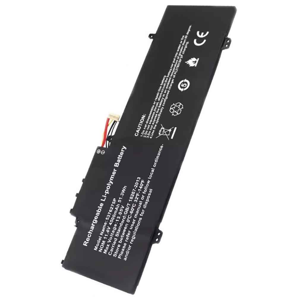 11.4V 4500mAh 5376275P Laptop Battery for Gateway GWTN141-10BK GWTN141-4 GWTN156-5BL GWTN141-4BL