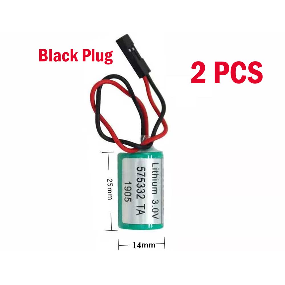 3V 850mAh 575332TA PLC Battery for Siemens 810D 840D(Black Plug)