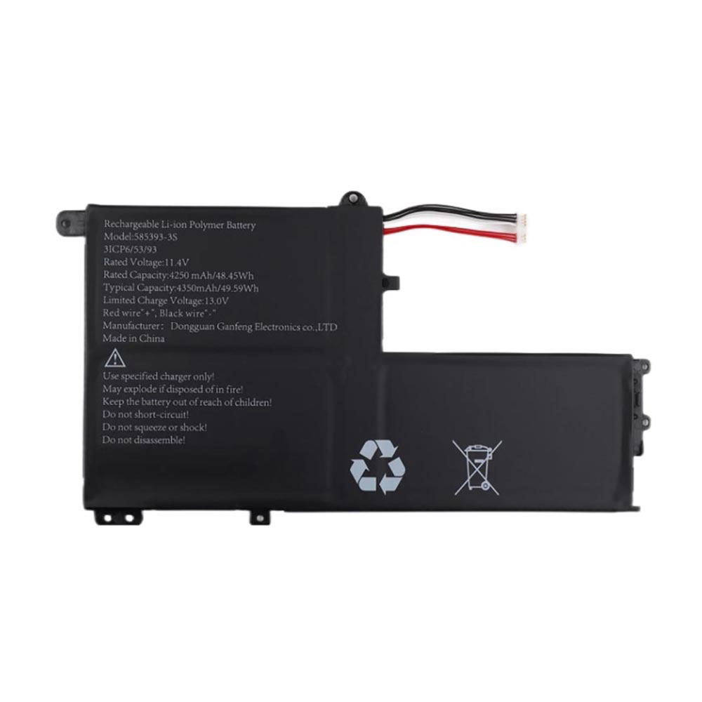 11.4V 4250mAh/48.45Wh 585393-3S Laptop Battery for Rtdpart 585393-3S