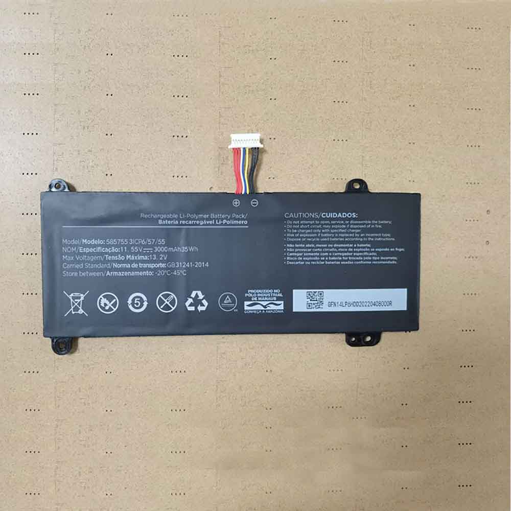 11.55V 3000mAh 585755 Laptop Battery for Sony VAIO 585755