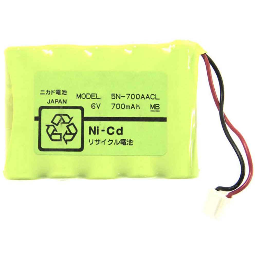 6V 700mAh 5N-700AACL Electronic Batteries for Sanyo Cadnica with white Plug