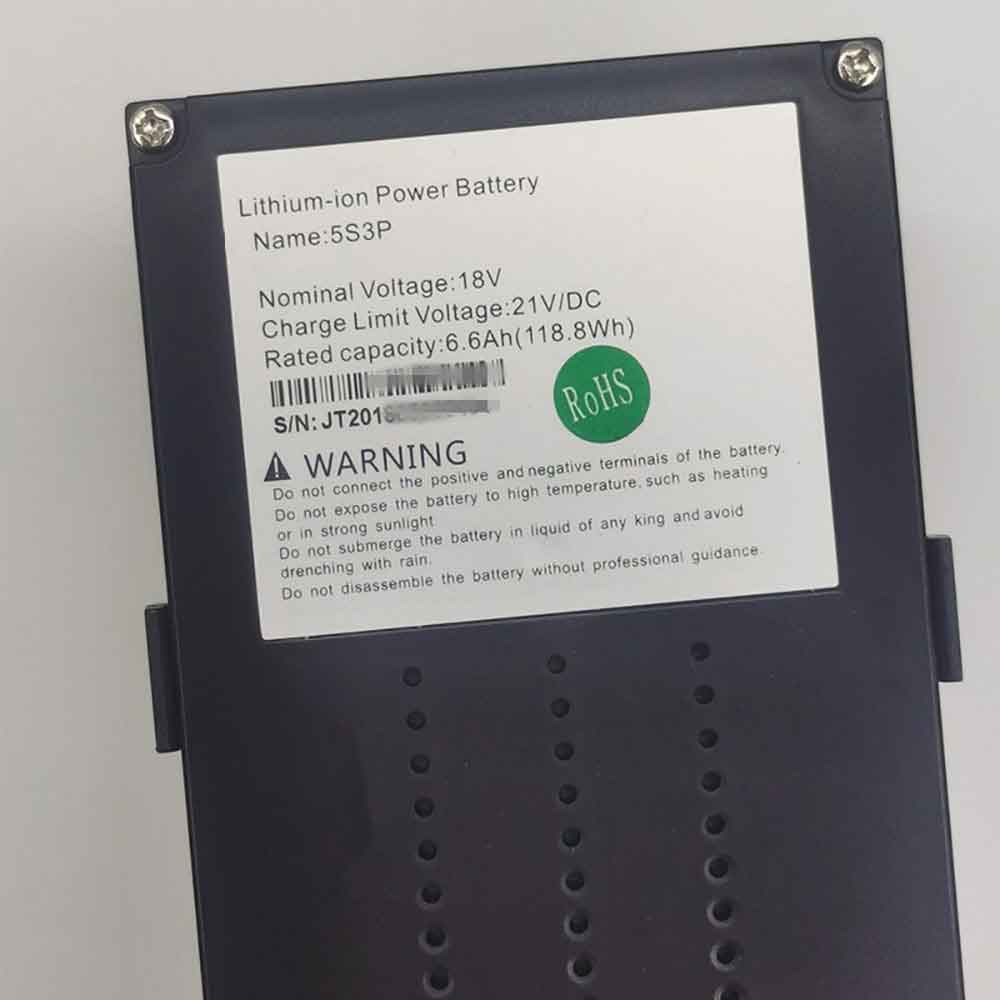 JEtech 5S3P battery