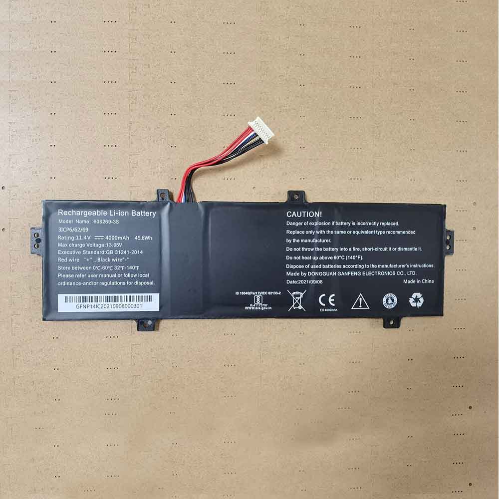 11.4V 4000mAh Infinix Inbook 606269-3S Replacement Battery