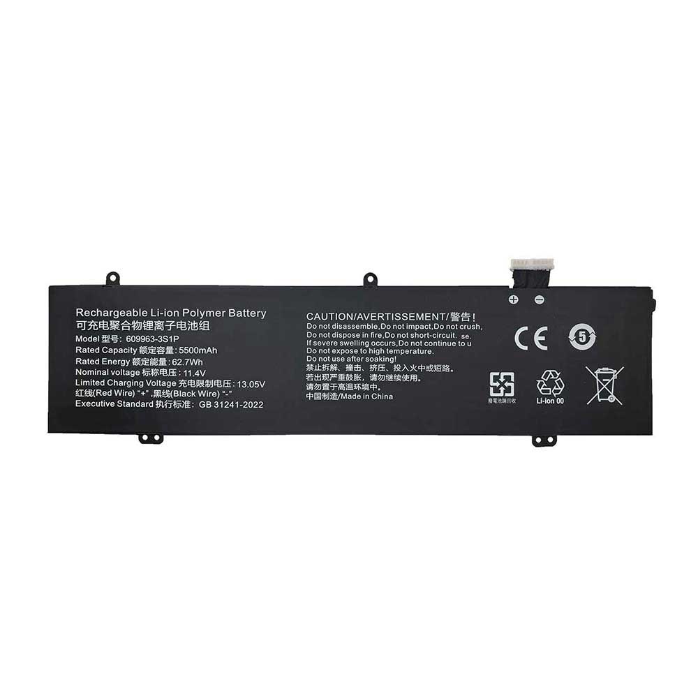 11.4V 5500mAh 609963-3S1P Laptop Battery for Hasee X5 HW15S02