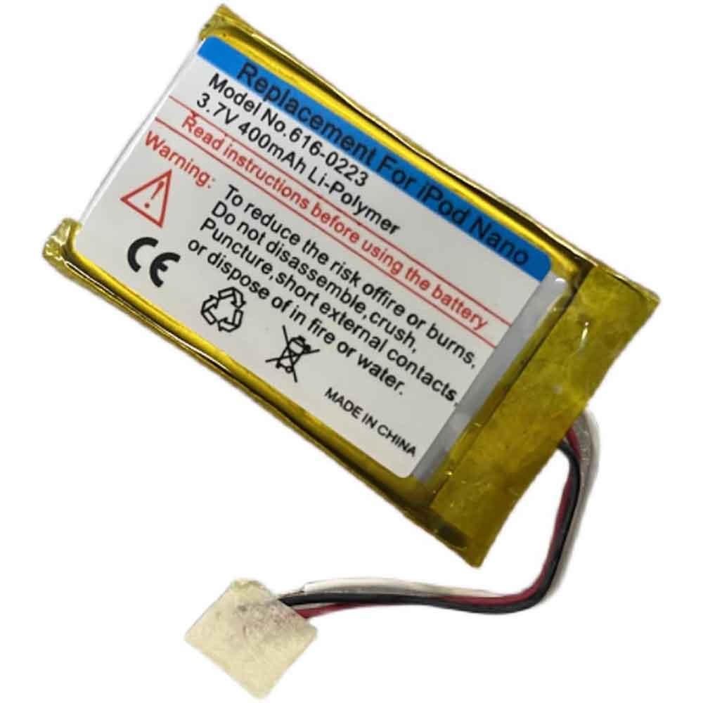 3.7V 400mAh Apple iPod Nano A1137 MA350 MA004 Replacement Battery