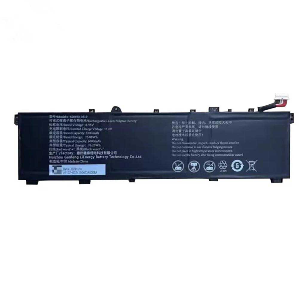 11.55V 6600mAh 626690-3S1P Laptop Battery for Machenike L16 Air