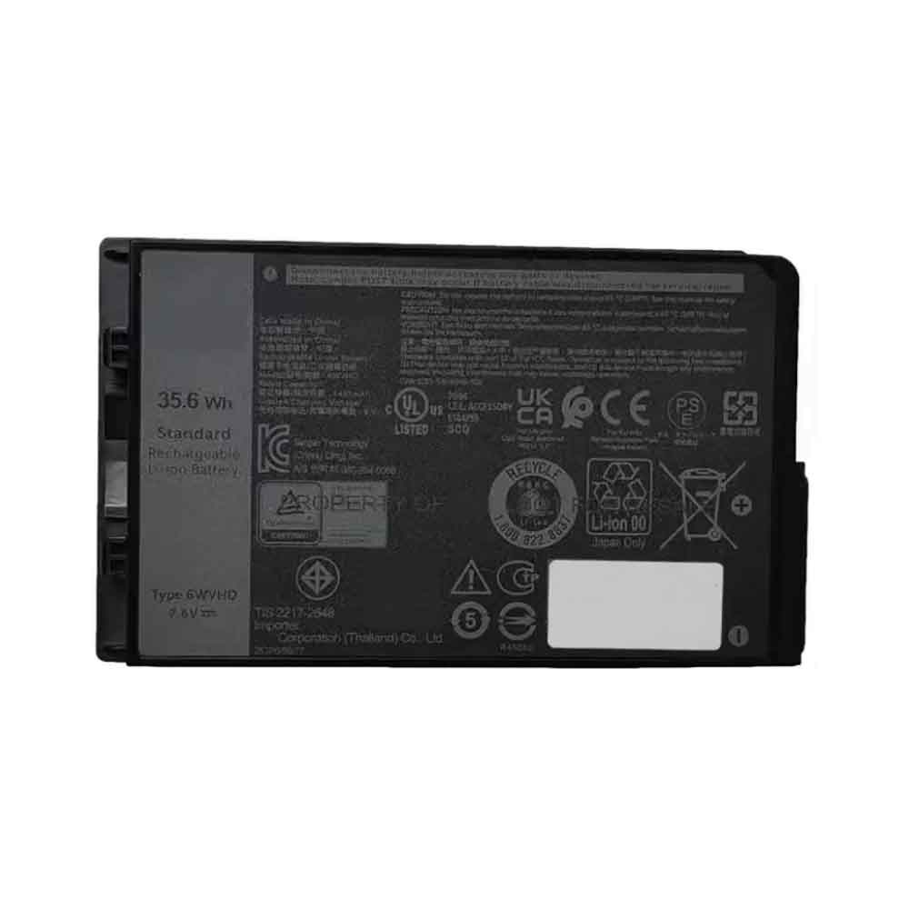 7.6V 4457mAh Dell Latitude 7230 Rugged Extreme Tablet T06H Replacement Battery